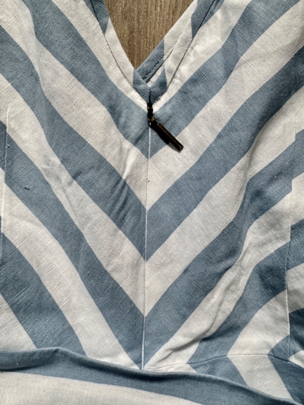 NWOT Kate Spade Sleeveless Striped Linen Cotton Blend Dress, Size 8 - Picture 6 of 7